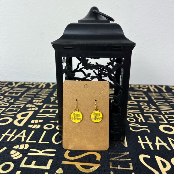 Halloween Earrings - Happy Halloween - Picture 2 of 3
